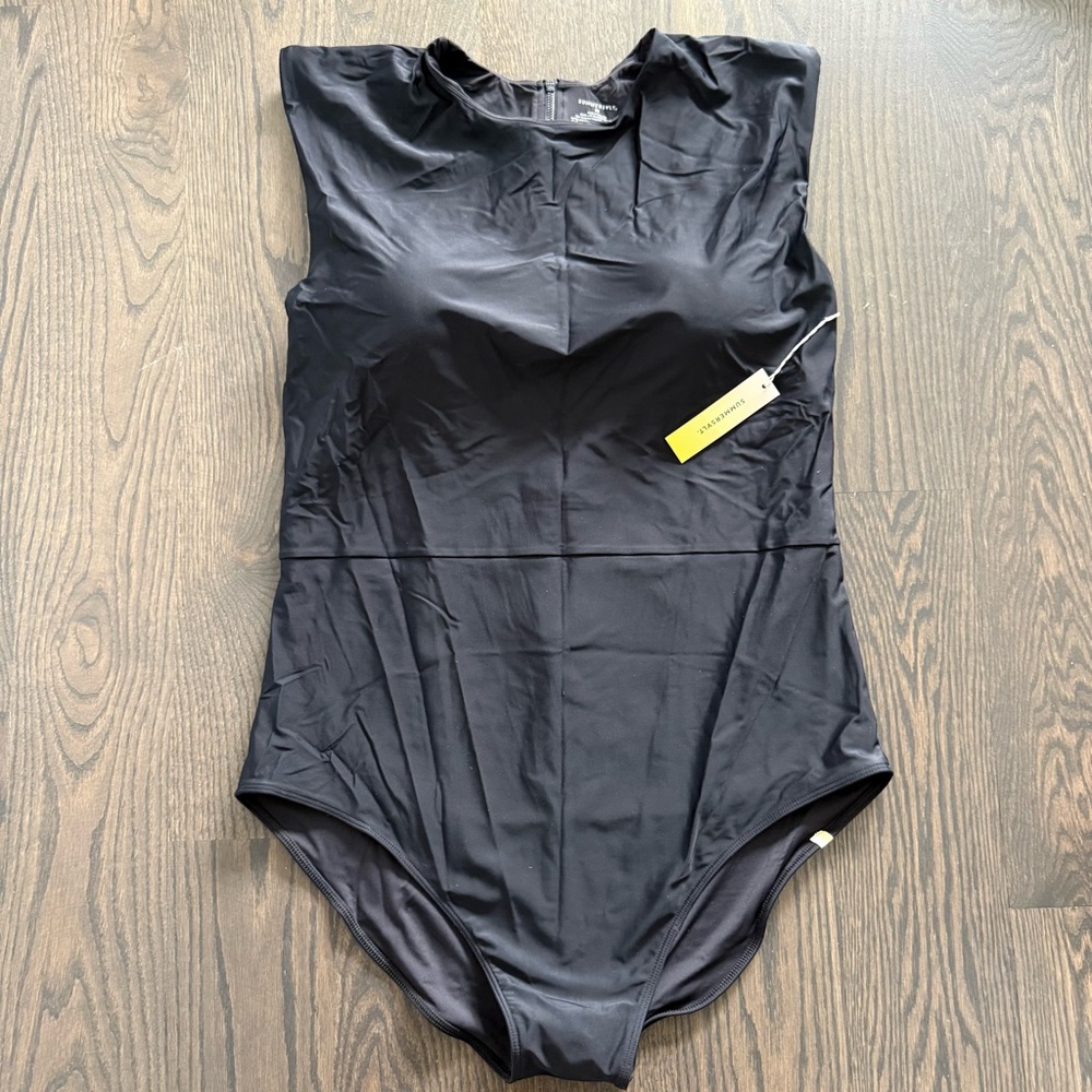 NWT Summersalt The Surf swimsuit in black (sea urchin)